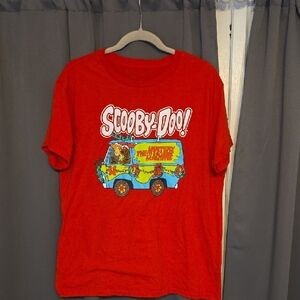 Scooby-Doo Mystery Machine Men's Red  T-Shirt Christmas Sz 2XL EUC